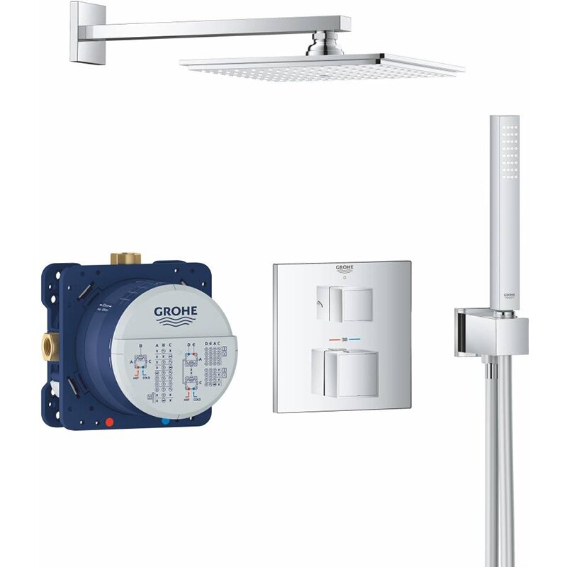 Душевая система Grohe Grohtherm Cube 34741000 с термостатом Хром