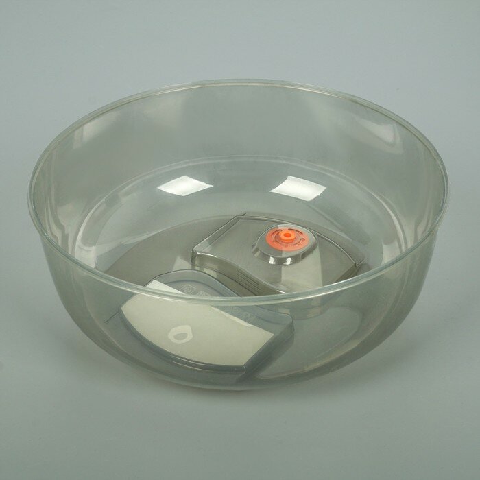 Крышка для СВЧ, d=26 см, с клапаном, цвет дымчатый - фотография № 4