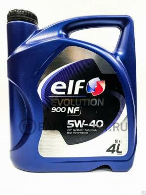 ELF 194873   EVOLUTION 900 NF SAE 5w40 (4) ACEA A3/B4, API SL/CF, VW