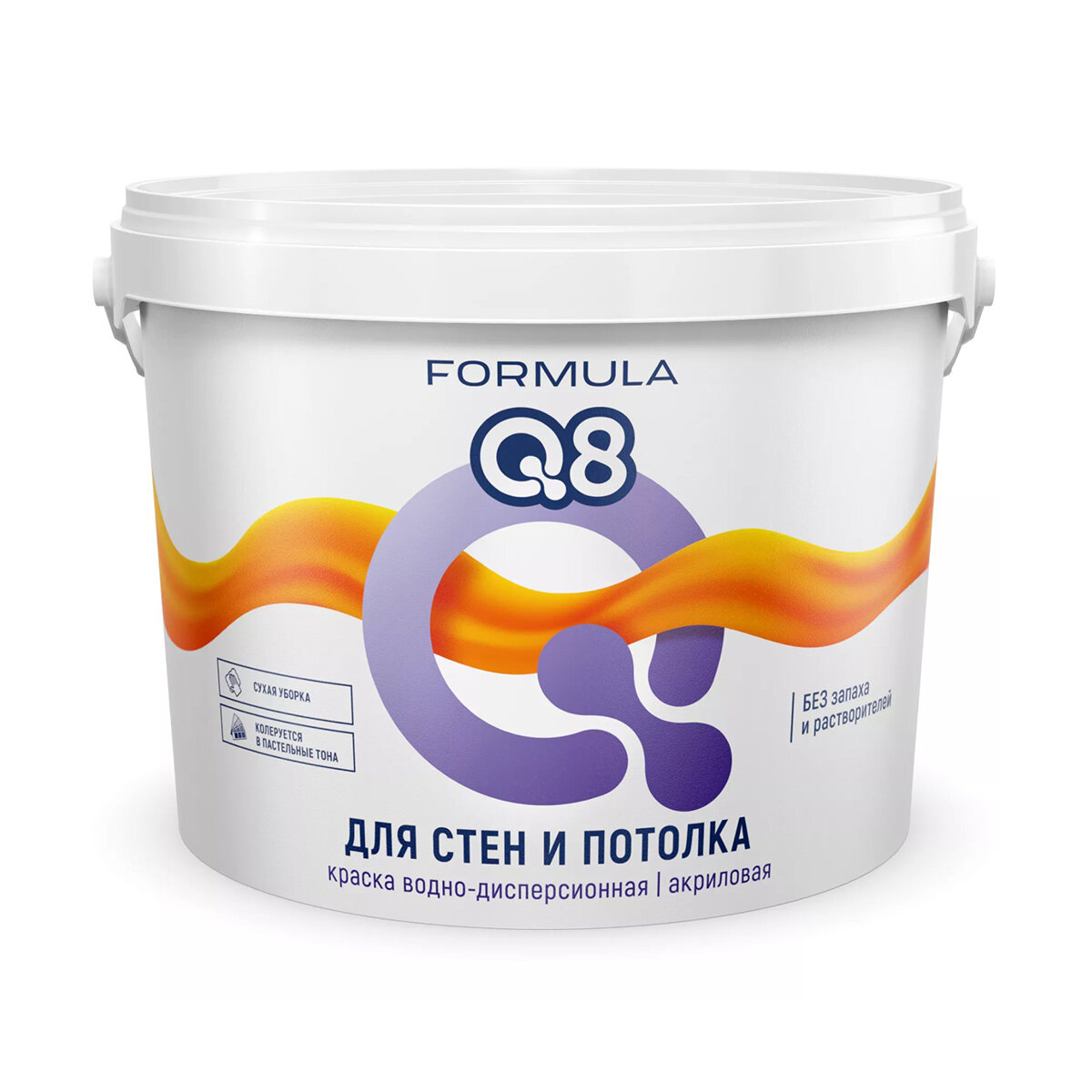 Краска водно-дисперсионная Formula Q8 Для стен и потолка