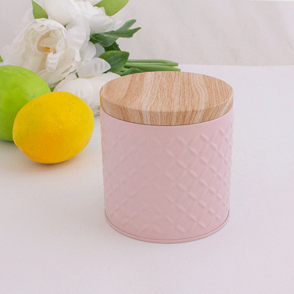 фото Банка для хранения 700 мл розовая