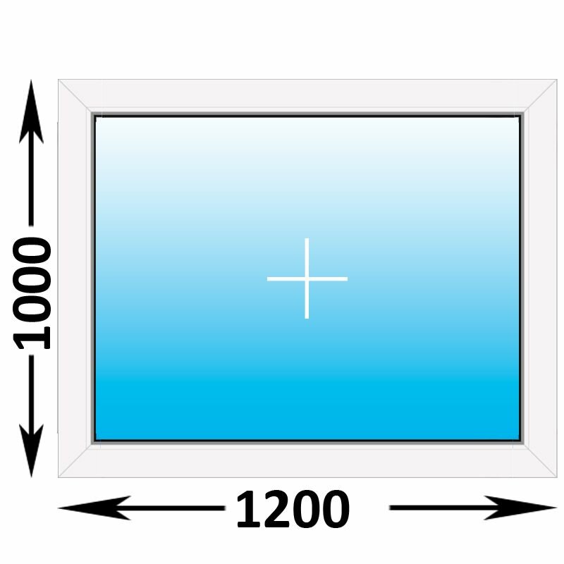 Пластиковое окно Veka WHS глухое 1200x1000 (ширина Х высота) (1200Х1000)