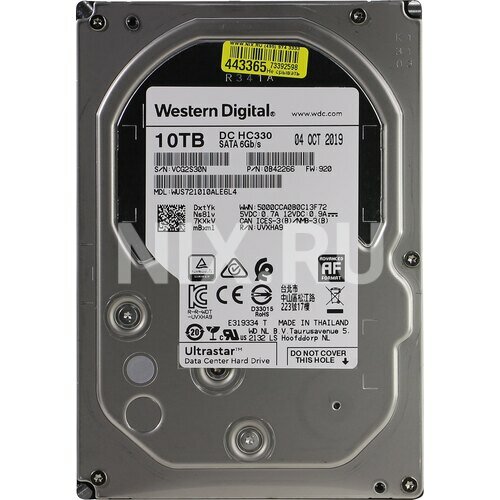 Жесткий диск Western Digital Ultrastar DC HC330 10 ТБ WUS721010ALE6L4