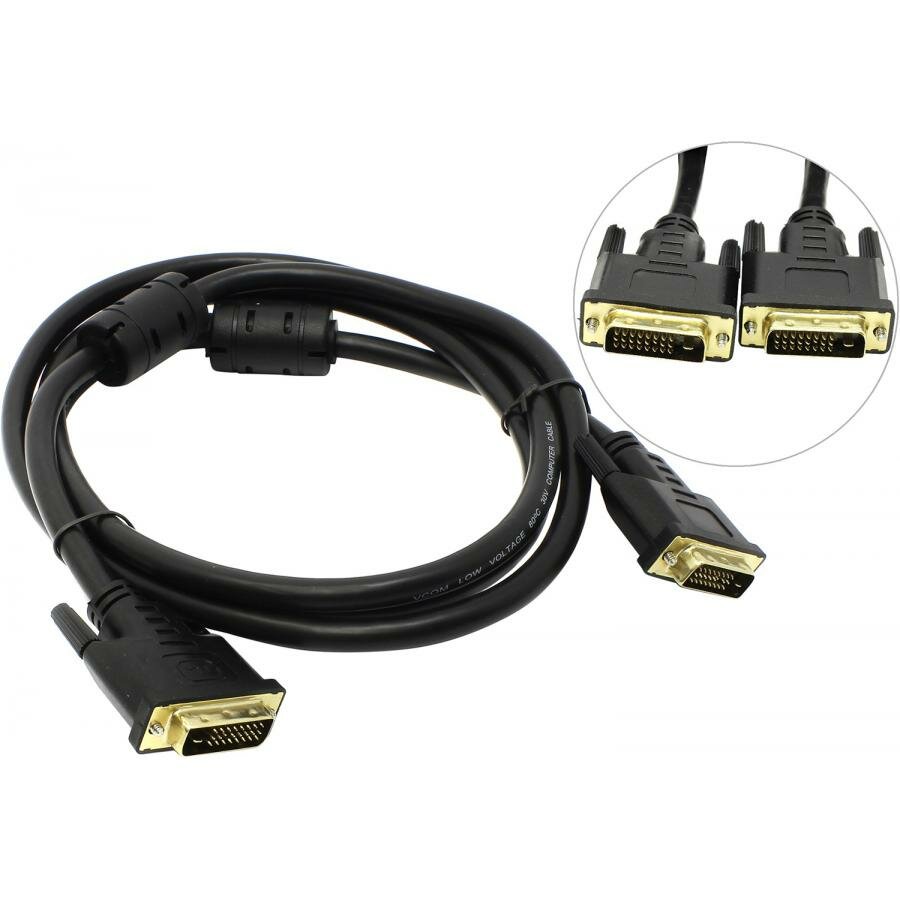 Кабель DVI-DVI 25M-25M VCOM 1.8 м VDV6300-1.8M