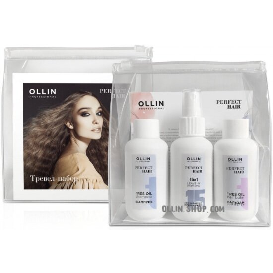 Подарочный набор OLLIN PROFESSIONAL Perfect Hair (шампунь, бальзам, крем-спрей 15 в 1)