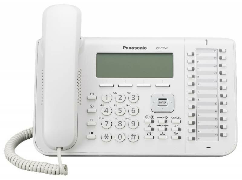 Системный телефон Panasonic KX-DT546RU белый