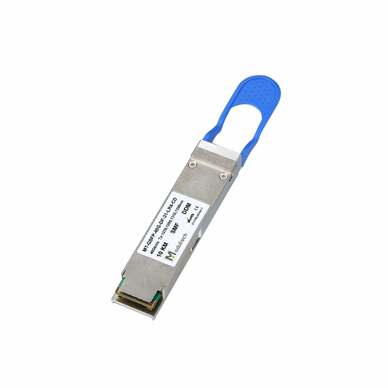 Модуль QSFP+ 40 Гбит/с, 10 км, 1270 / 1290 / 1310 / 1330 нм, SMF, LC