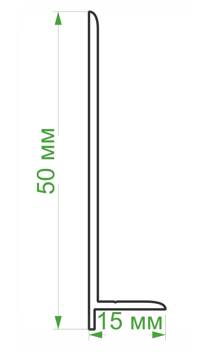 Гибкий плинтус Flex 3 м. белый - фотография № 2