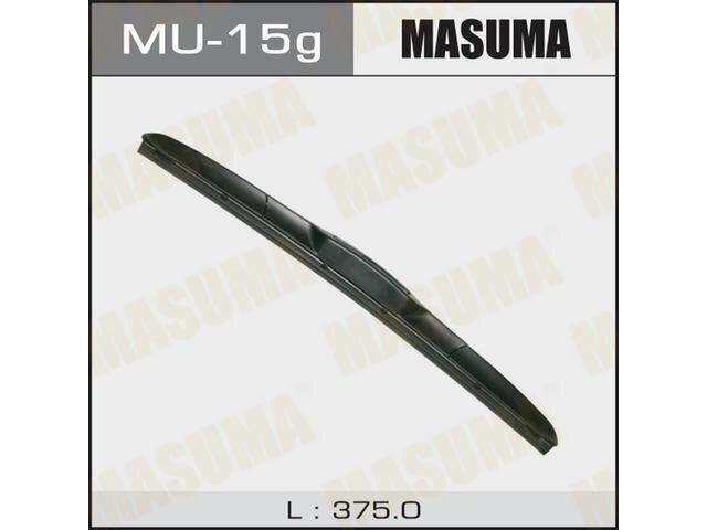 Дворник MASUMA 15' гибридный, крюк (375мм) (1/10/50) MU15g