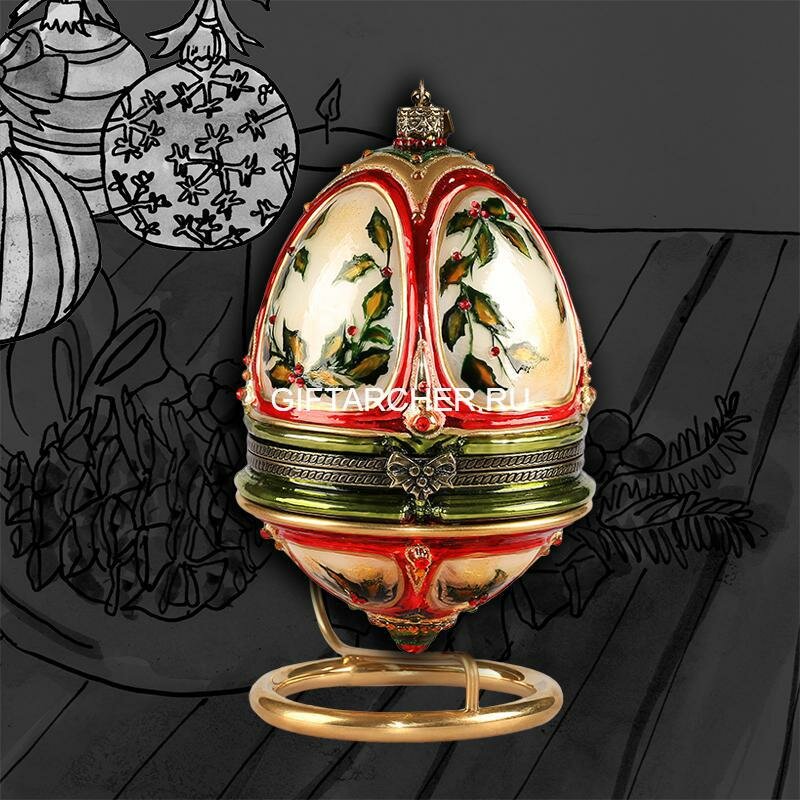 Яйцо-сувенир "Елочка" - фотография № 2