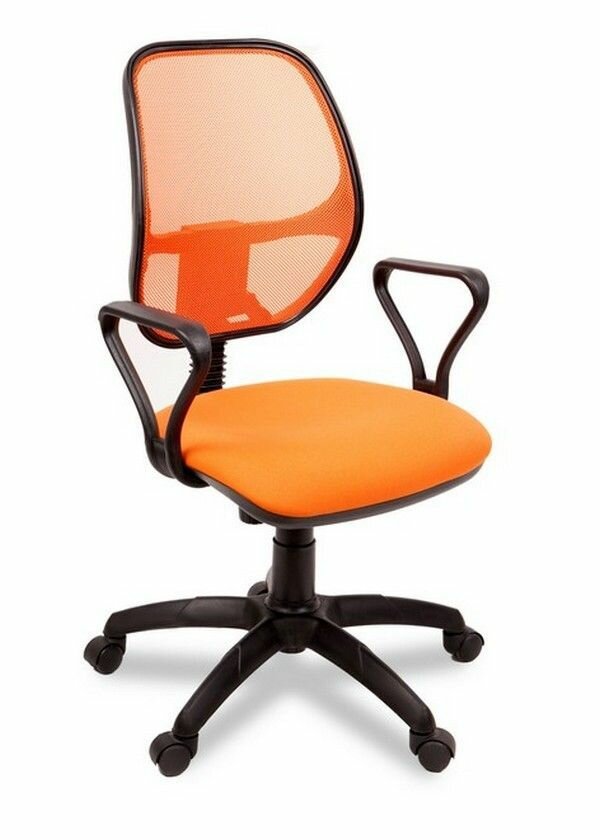 Компьютерное офисное кресло Мирэй Групп Марс самба ПК Сетка Оранжевое