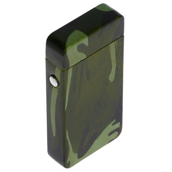 Зажигалка электронная в подарочной коробке, дуговая, USB, цвет хаки, 3.5 х 7 см - фотография № 7