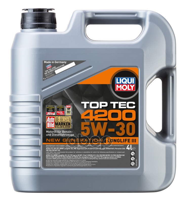 Liqui moly Масло Моторное Top Tec 4200 5w-30 4l