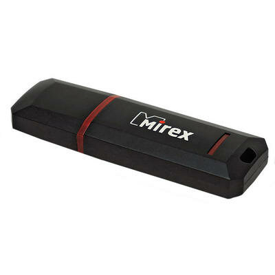 Флешка Mirex KNIGHT BLACK, 64 Гб, USB2.0, чт до 25 Мб/с, зап до 15 Мб/с, черная Mirex 1803038