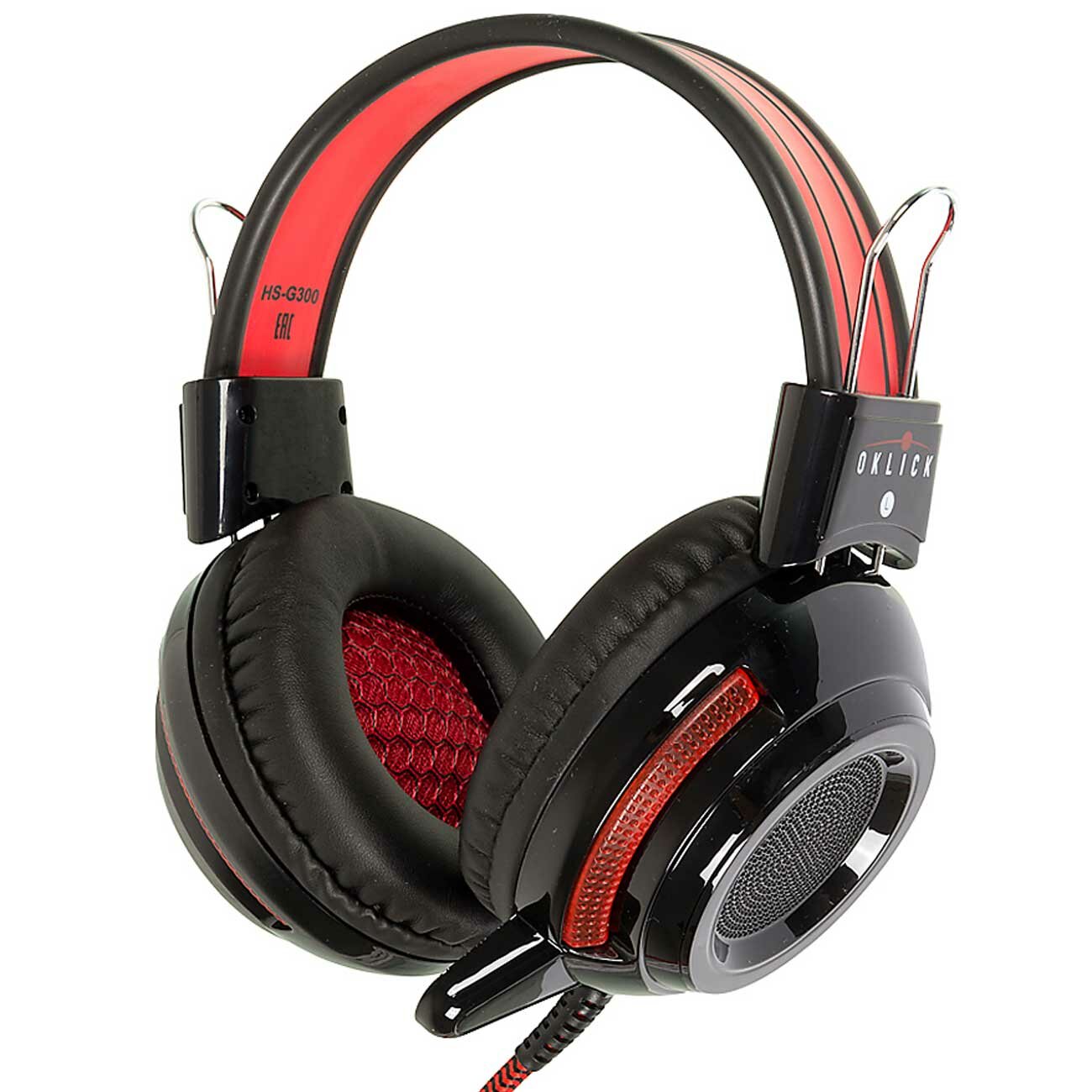 Игровые наушники Oklick HS-G300 ARMAGEDDON BL/RED