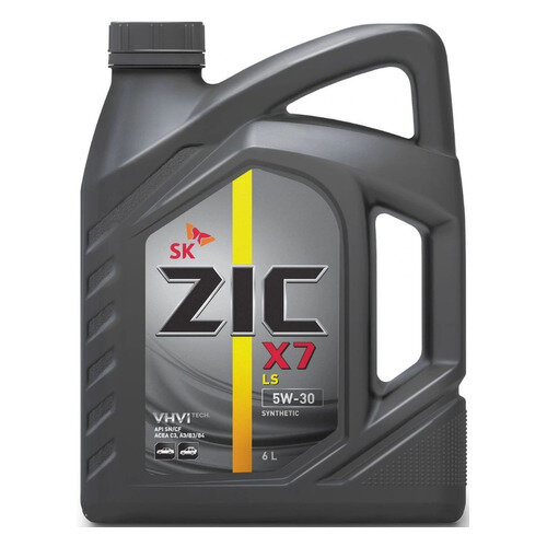 Моторное масло ZIC X7 LS, 5W-30, 6л, синтетическое [172619]