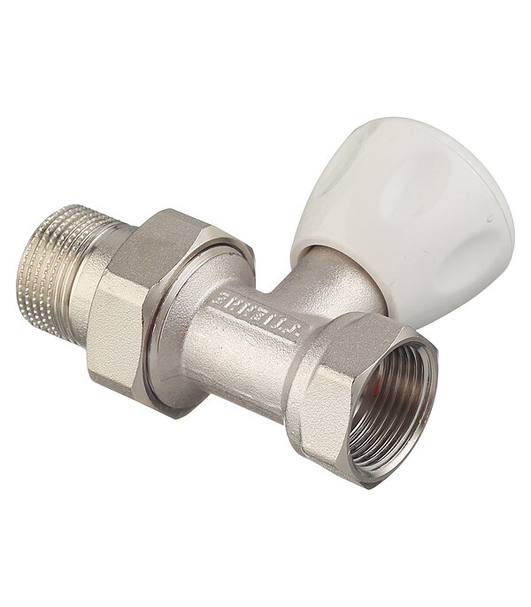 Клапан (вентиль) регулирующий ручной прямой Tiemme (3220016) 3/4 НР(ш) х 3/4 ВР(г) для радиатора