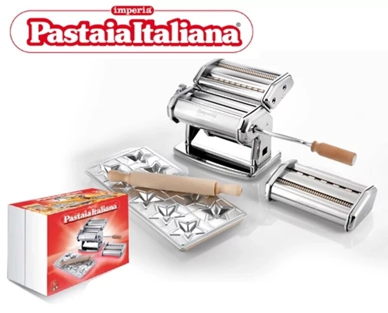 Набор для пасты Imperia la Monferrina Classic 508 Pastaia Italiana IPASTA, ручная лапшерезка -тестораскатка, пельменница - фотография № 6