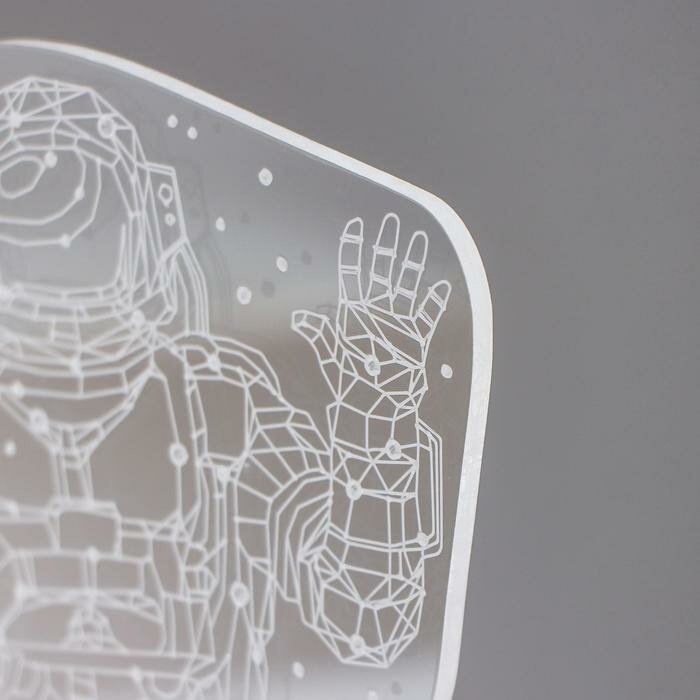 Светильник "Космонавт" LED RGB от сети 9,5х10х21 см - фотография № 6