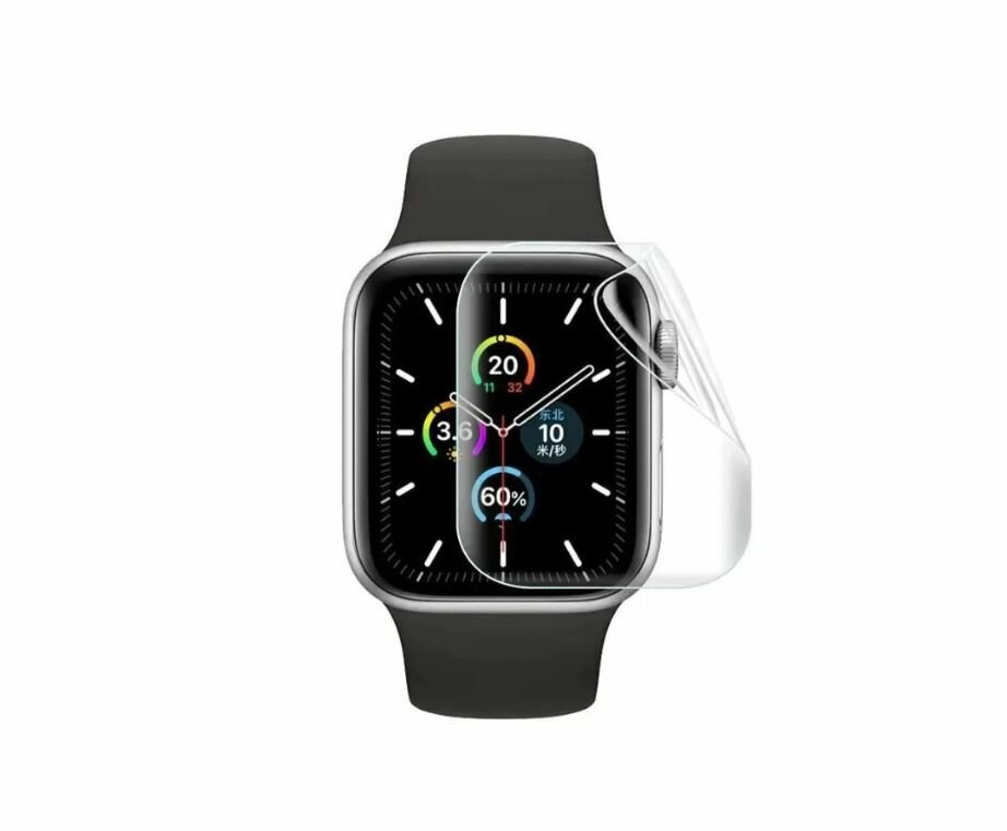 Гидрогелевая защитная пленка на часы Apple Watch / Эпл Вотч  Series 8 41mm глянцевая (комплект из 4 штук)