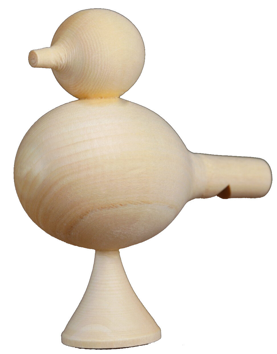 Деревянная свистулька "Птичка" под роспись, заготовка для декорирования, детская музыкальная игрушка, русский народный духовой инструмент