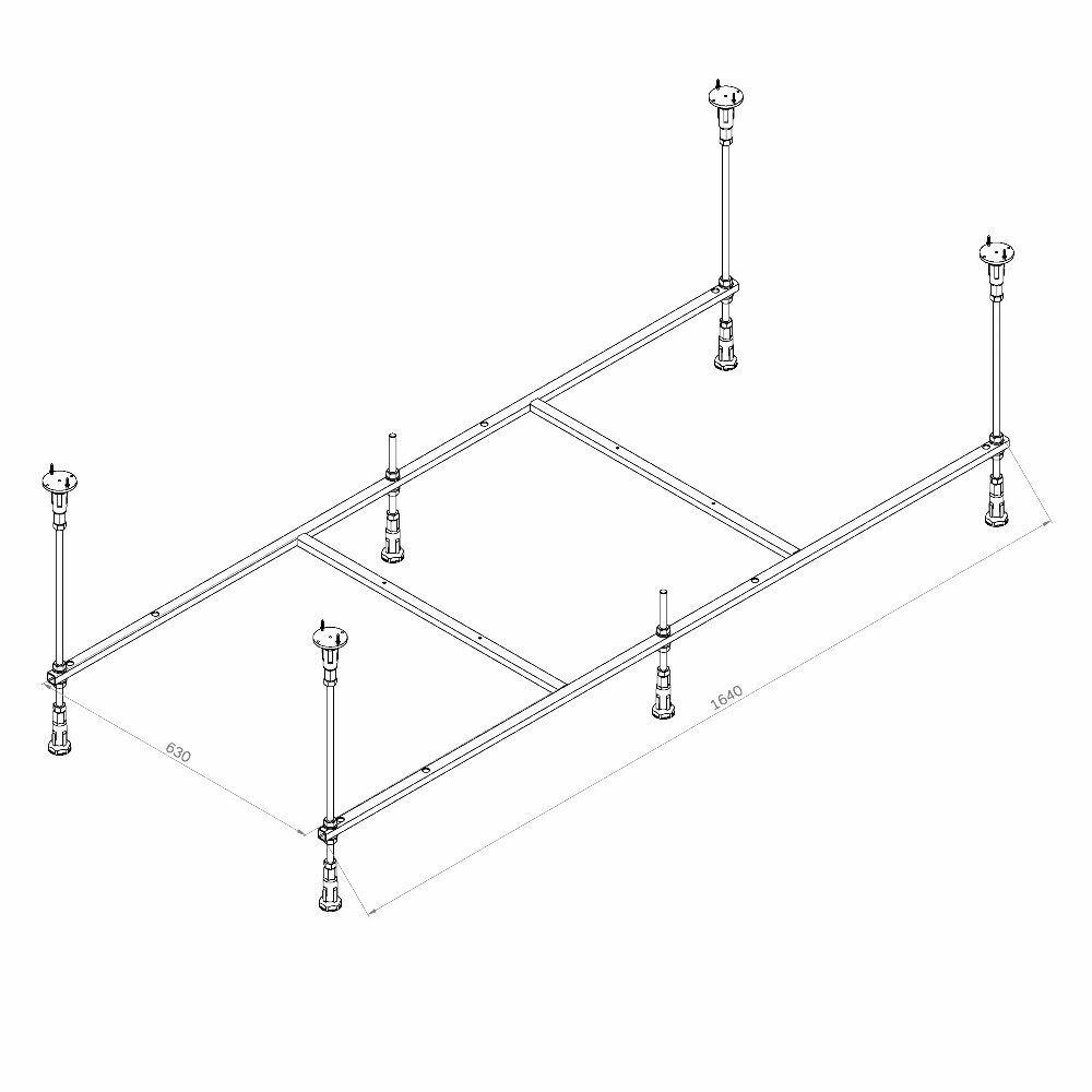 Ванна акриловая AM.PM X-Joy 170x75 комплект 4 в 1: ванна, каркас, фронтальная панель, слив-перелив, анатомическая форма, усиленный корпус, - фотография № 14