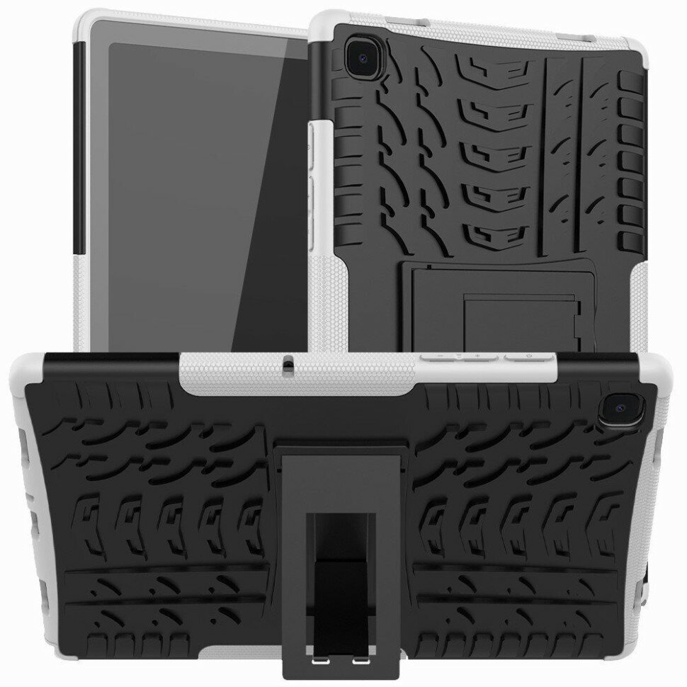 Чехол Hybrid Armor для Samsung Galaxy Tab A7 (2020) Galaxy Tab A7 (2022) SM-T500 SM-T505 SM-T509 - 104 дюйма (черный + белый)