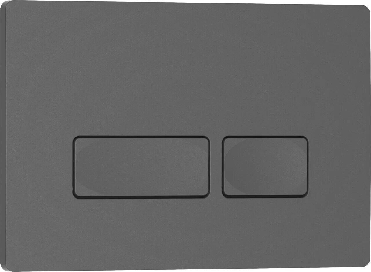 фото Кнопка смыва Iberica Blanca ESTI-R 246х165мм серый/графит матовый, пластик (IB.B021.008.000)