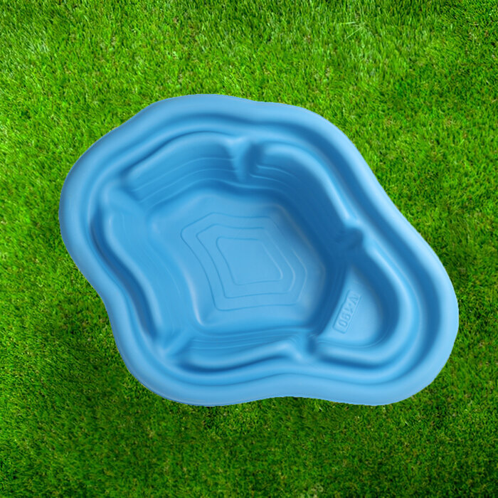 Пруд садовый пластиковый, 190 л, синий - фотография № 3