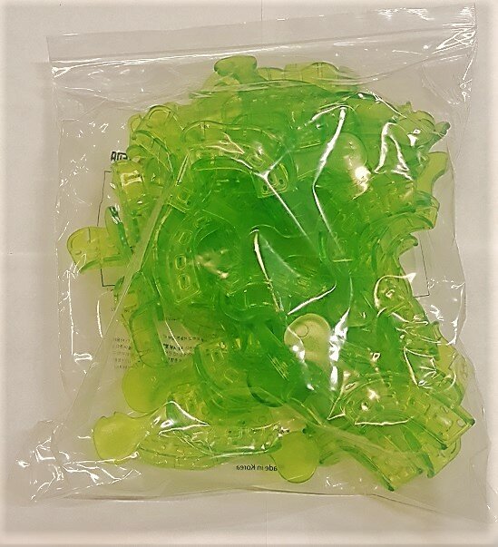 Ложка слепочная стоматологическая пластиковая PA (парциальная зеленая) 48 штук
