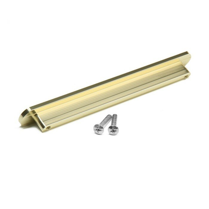 Ручка-скоба CAPPIO RSC021, алюминий, м/о 128 мм, цвет сатиновое золото - фотография № 8