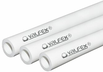 Труба PP-R VALFEX PN 20 SDR 6 90 х 15 белая (4/8) 10102090