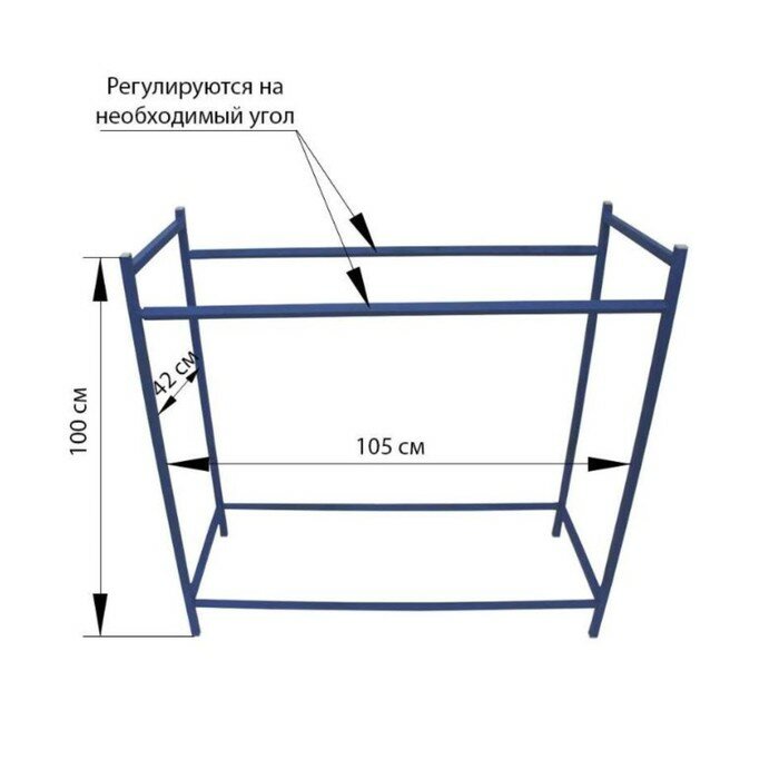 Стеллаж Даяс 105 х 100 см, на 8 колес до R19 - фотография № 2