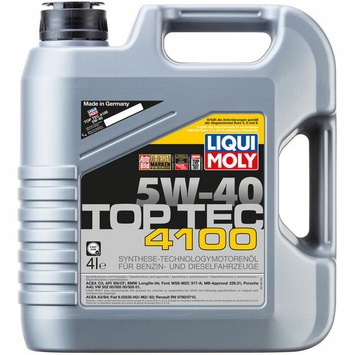 Масло моторное Liqui Moly Top Tec 4100 5W-40 4л