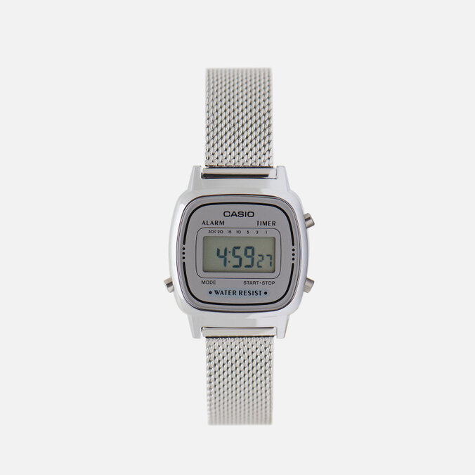 Наручные часы CASIO Collection Retro LA670WEM-7E серебряный , Размер ONE SIZE