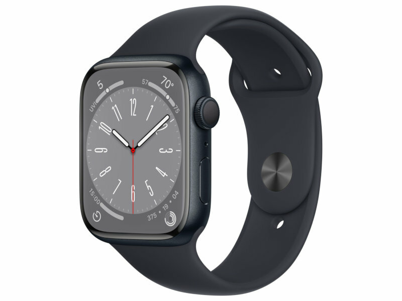 Умные часы APPLE Watch Series 8 GPS 45mm Midnight Aluminum Case with Midnight Sport Band - S/M