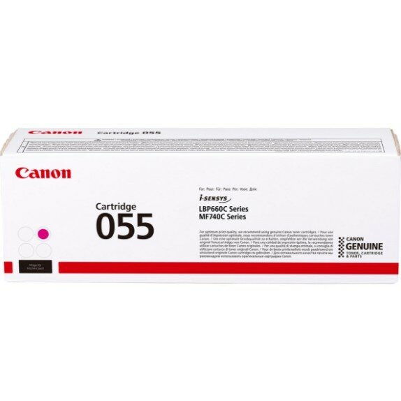 Canon CRG 055 M Картридж для LBP66x MF74x, 2100 стр. , пурпурный GR
