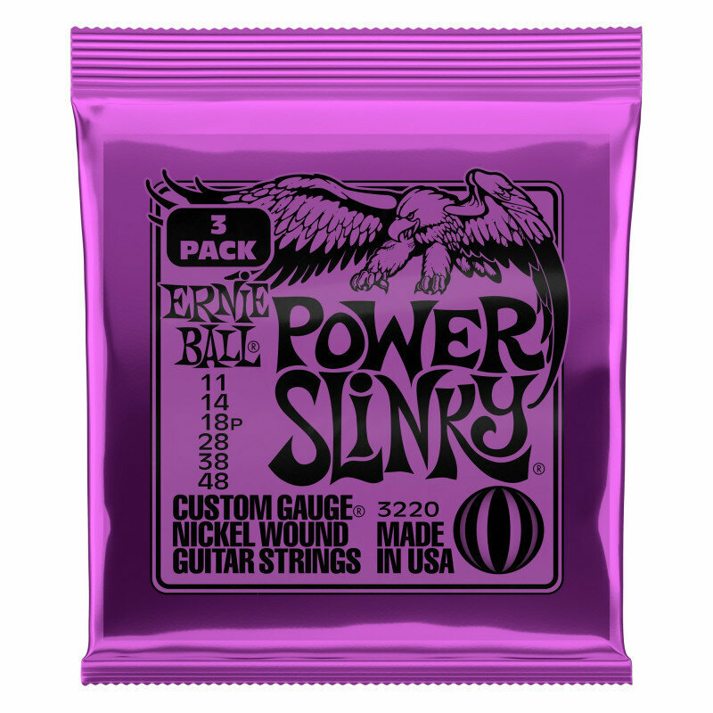 ERNIE BALL 3220 Nickel Wound Slinky Power 11-48 Струны для электрогитары