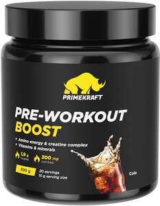 Фото Предтренировочные комплексы Prime Kraft Pre-Workout Boost (300 г) Кола