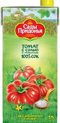 Сок сады придонья томатный с солью с мякотью восстановленный, 2л