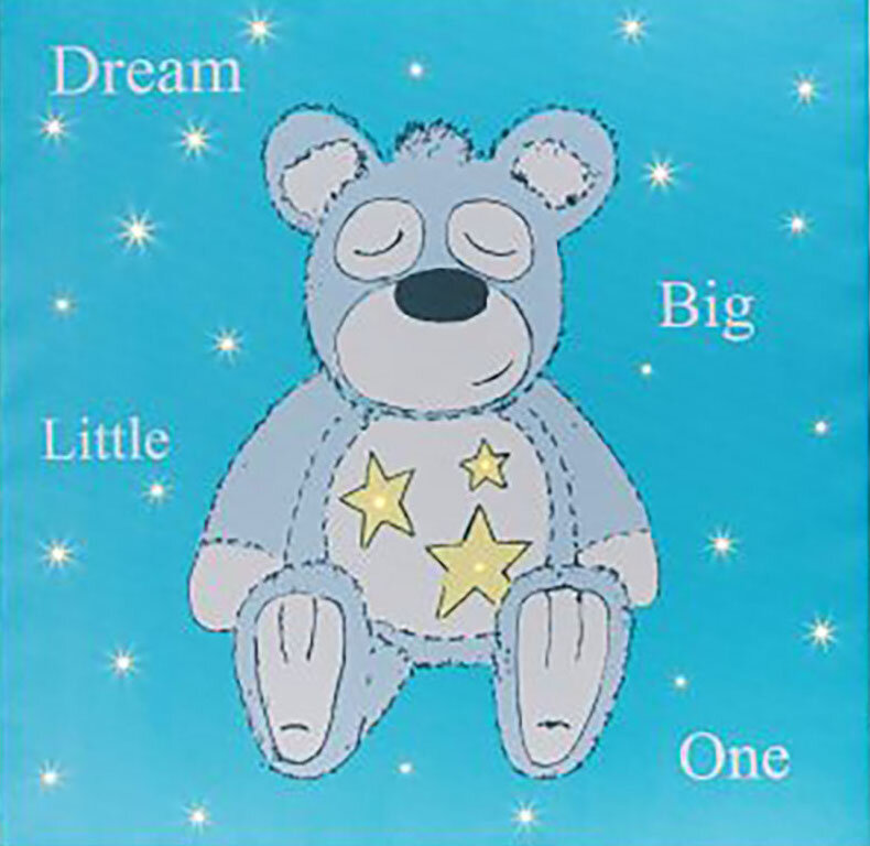 Настенный ночник Suki Bedtime Buddies Light-Up Wall Canvas Snoozie Bear (Зуки Мишка Снузи)