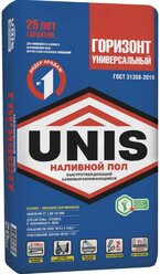 Юнис Горизонт быстротвердеющий наливной пол (20кг) / UNIS Горизонт Универсальный быстротвердеющий наливной пол (20кг)