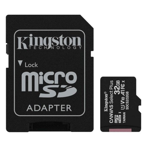 microSD Memory Card SDHC 32GB Class10 UHS-I U1 Kingston Canvas Select Plus 100MB/s (SDCS2/32GB)