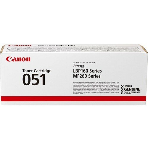 Canon Cartridge 051 2168C002 Картридж для LBP162dw, 1700 стр. чёрный GR