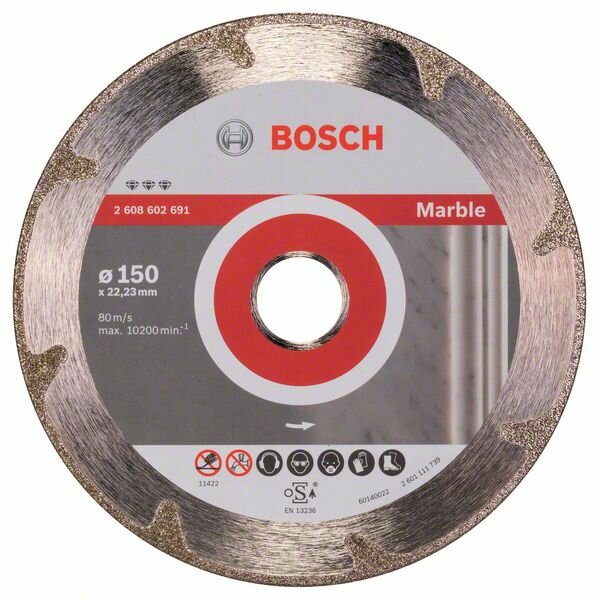 Алмазный отрезной диск Bosch Best for Marble 150х22.2 мм (2608602691)