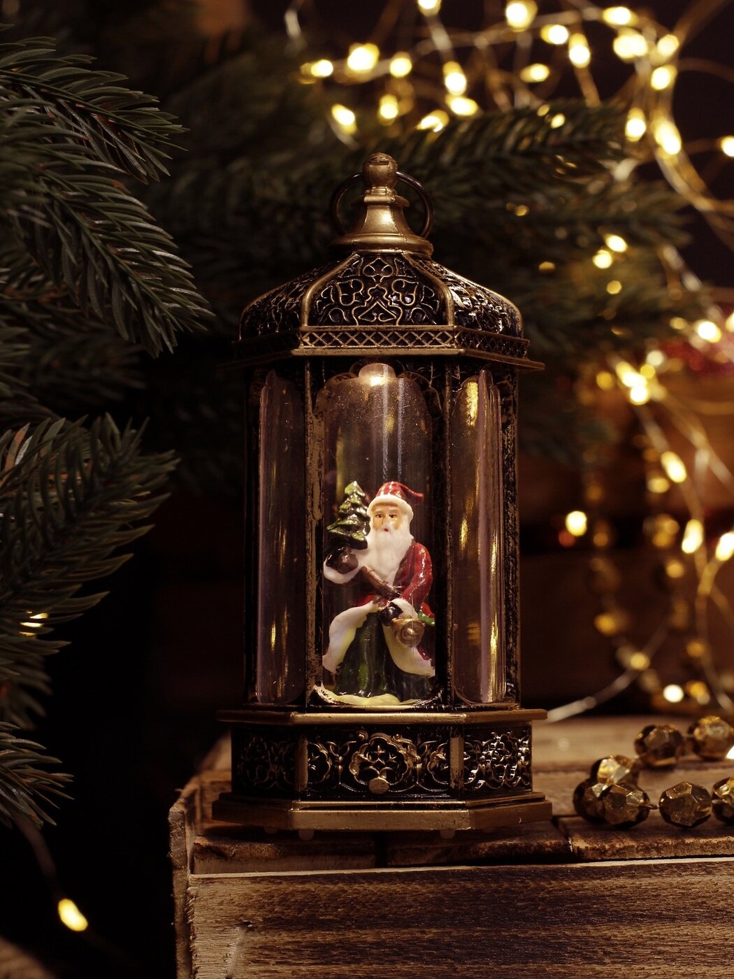 фото Новогодний светильник "Рождественская лампа" 14 см, China Dans, артикул F2113-1