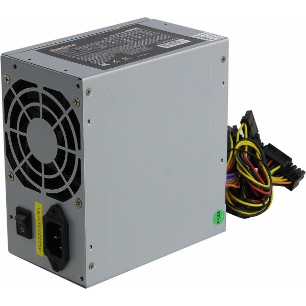 Блок питания 550W ExeGate AB550, ATX, PC, 8cm fan, 24p+4p, 3*SATA, 2*IDE, FDD + кабель 220V в комплекте