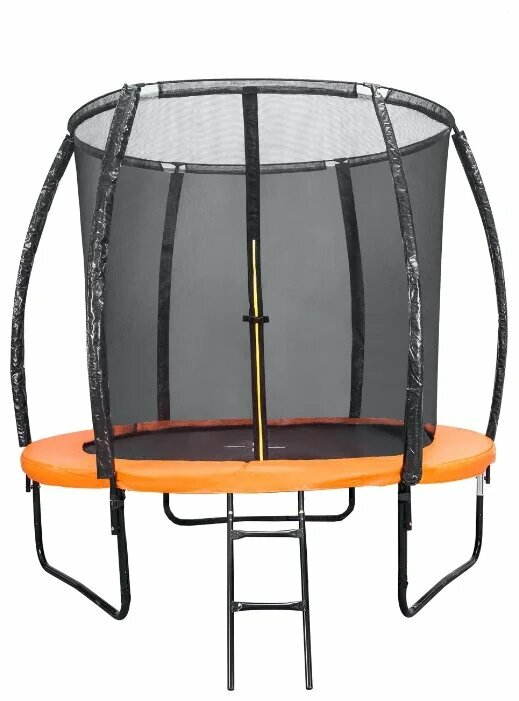 Каркасный батут DFC Trampoline Kengoo II 6FT-BAS-BO 183х183х230 см черный/оранженый