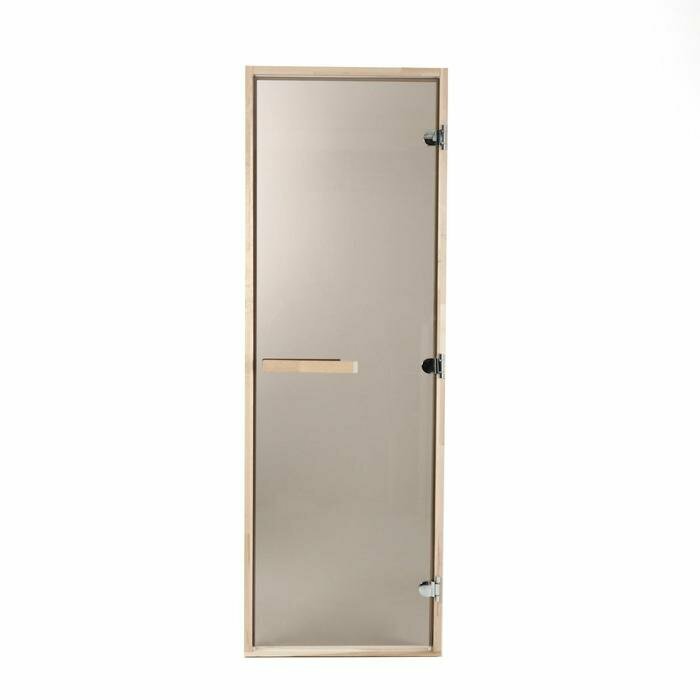 Дверь для бани и сауны "Классика", бронза, размер коробки 200 х 70 см, 6мм - фотография № 1