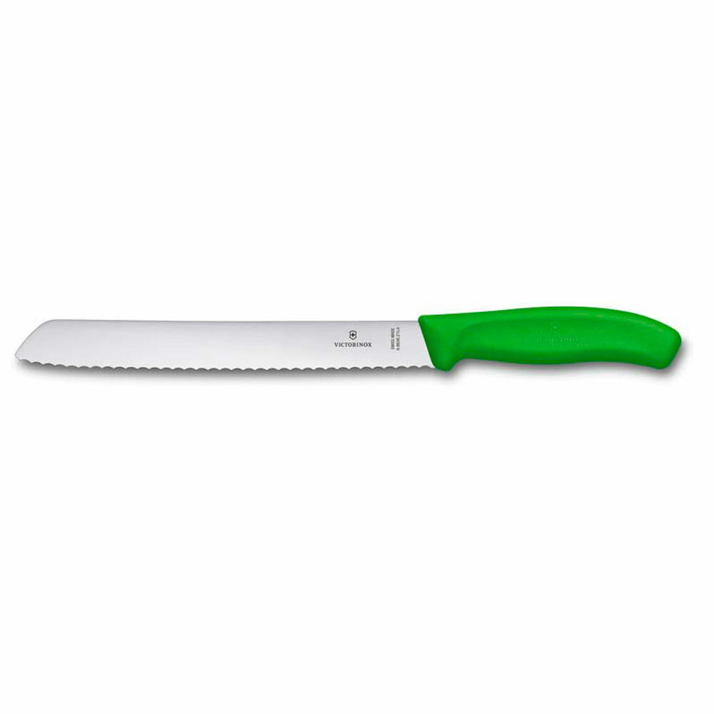 Нож кухонный Victorinox для хлеба SwissClassic зеленый 21 см 6.8636.21L4B